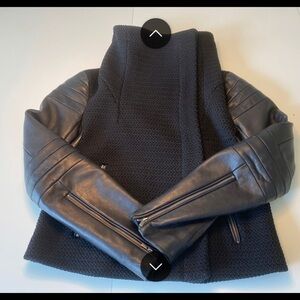 Women's Jacket - Woven with sheepskin arms - Diane Von Furstenberg -Authentic